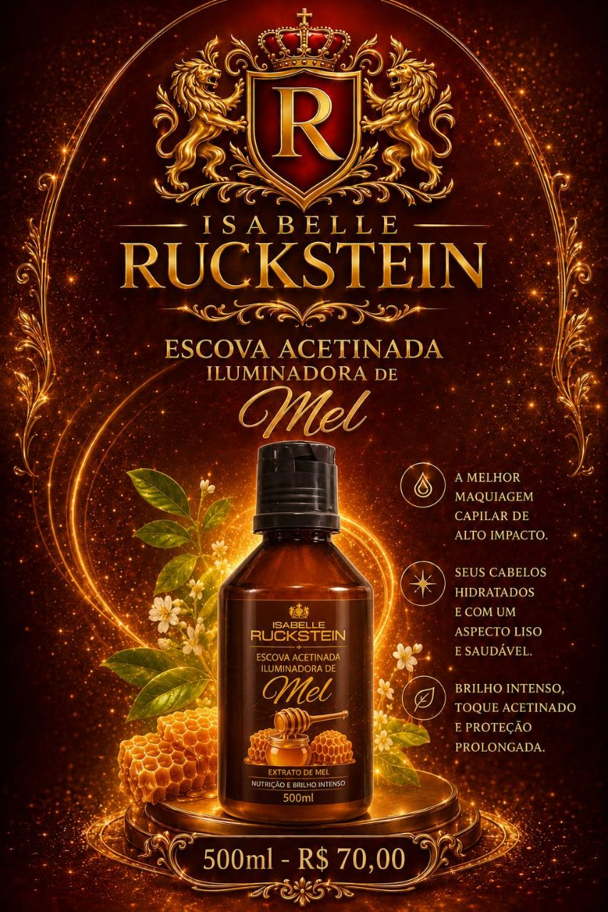 Escova Acetinada Iluminadora de Mel
