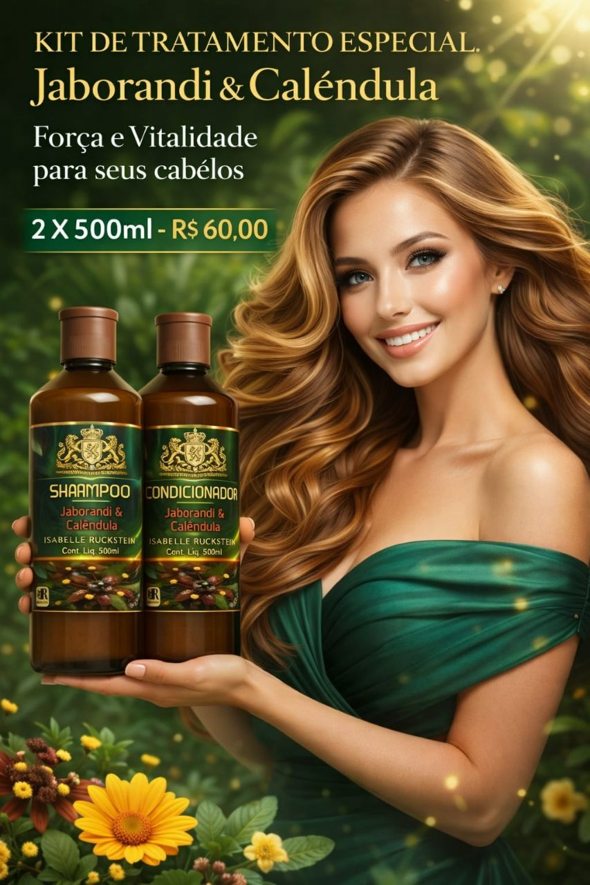 Kit Força e Vitalidade Jaborandi & Calêndula